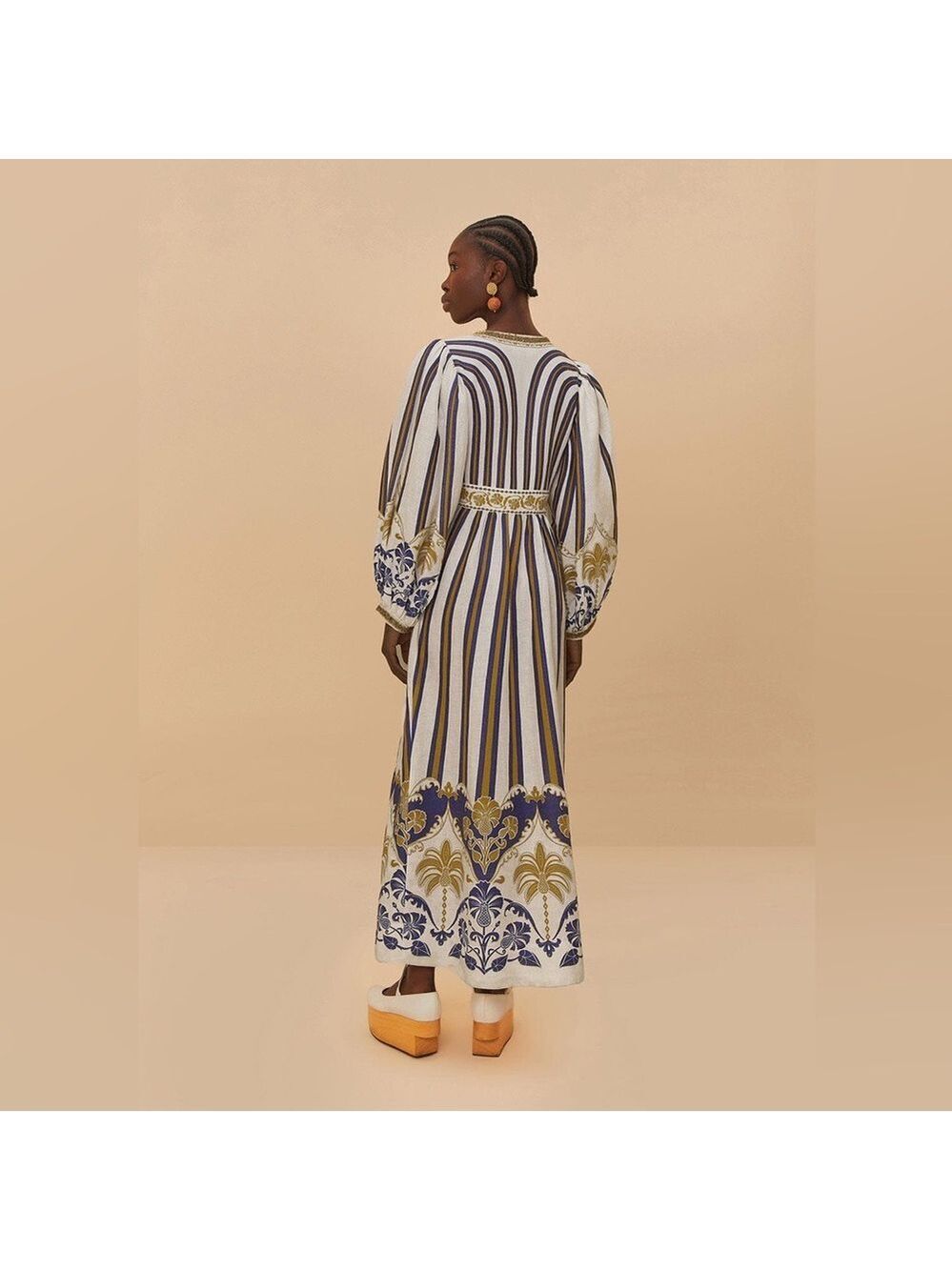 Farm Rio Off-White Pineapple Deco Maxi Dress - Picture 9 of 10